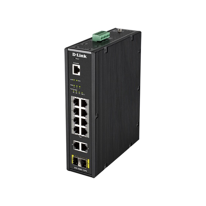 DIS 200G-12PS - Switch - managed - 10 x 10/100/1000 (8 PoE+)